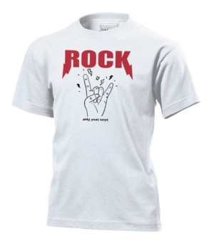 Koszulka dziecięca Rock and roll XL Biały