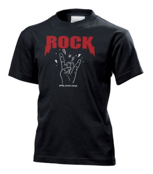 Koszulka dziecięca Rock and roll S Czarny