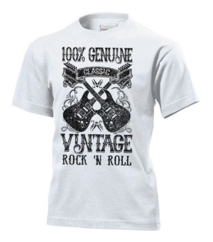Koszulka dziecięca Classic vintage rock and roll XL Biały