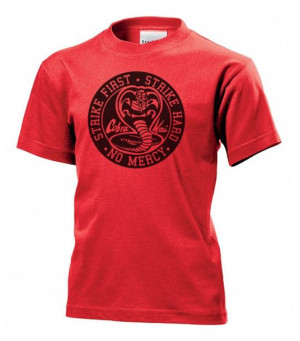Koszulka dziecięca Cobra Kai Karate Kid Serial L Czerwony
