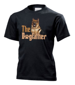 Koszulka dziecięca The Godfather pies owczarek niemiecki Czarny XS