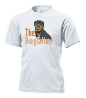 Koszulka dziecięca The Godfather pies rotweiler Biały XS