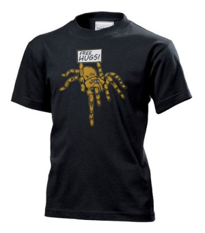 Koszulka dziecięca Tarantula pająk przytulanie XL Czarny