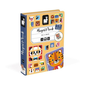 Magnetyczna układanka Puzzle zwierzątka Magnetibook, Janod