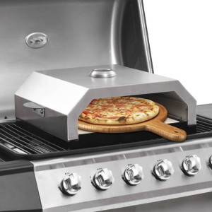 Lumarko Piec do pizzy z kamieniem, na grill gazowy lub węglowy
