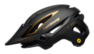 Kask mtb BELL SIXER INTEGRATED MIPS fasthouse matte gloss black gold roz. L