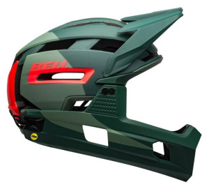 Kask full face BELL SUPER AIR R MIPS SPHERICAL matte gloss green infrared r
