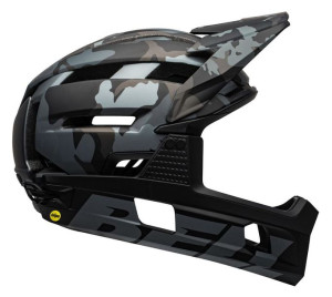 Kask full face BELL SUPER AIR R MIPS SPHERICAL matte gloss black camo roz.