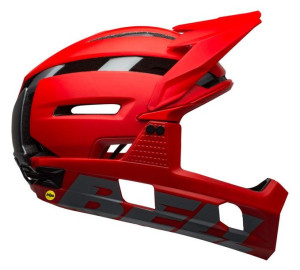 Kask full face BELL SUPER AIR R MIPS SPHERICAL matte gloss red gray roz. L