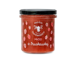 Miód z truskawką 430g P. Sadowskich