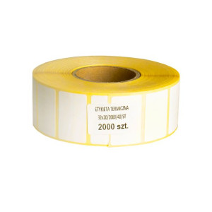 Etykiety naklejki termiczne zebra 32x20mm 112000 szt