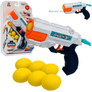 PISTOLET NA WODĘ 2w1 + piłeczki SOFT piankowe LT