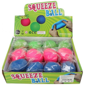 Piłka Squeeze Ball Gniotek Antystersowy 12szt Mix