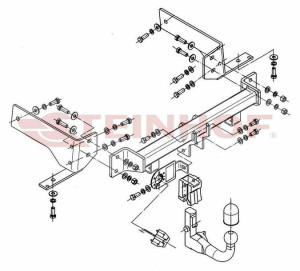 Hak holowniczy Steinhof  Chevrolet Captiva 2006-2013
