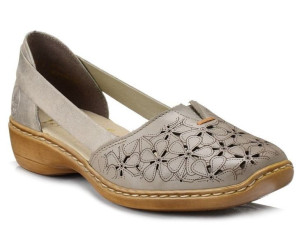 Półbuty damskie letnie RIEKER 41356-64 skórzane