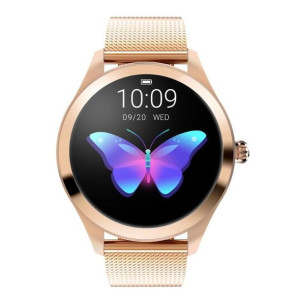 Smartwatch damski KW10 złota bransoleta