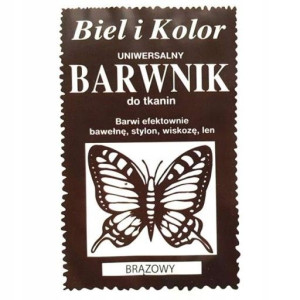 Barwnik do tkanin farba BRĄZOWY