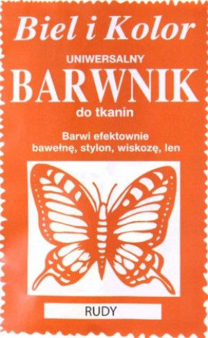 Barwnik do tkanin farba RUDY