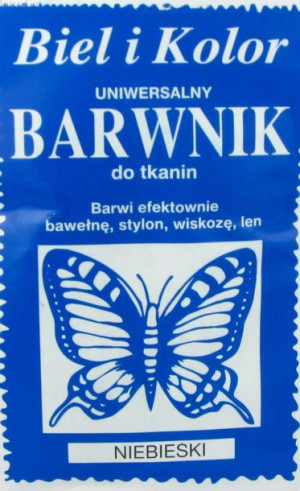 Barwnik do tkanin farba NIEBIESKI