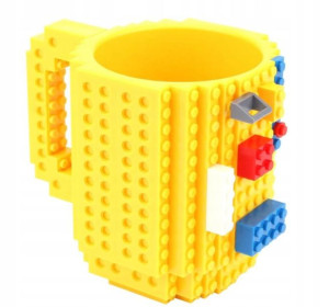 Kubek Klockowy Do Lego + Klocki / Żółty