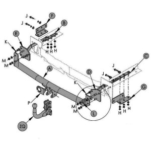 Hak holowniczy Witter Nissan X-Trail T31 2007-2013