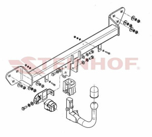 Hak holowniczy Steinhof  BMW Seria 7 E65/E66 2005-2008
