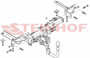 Hak holowniczy Steinhof  Opel Astra IV J GTC 2011-