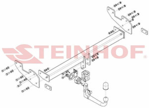 Hak holowniczy Steinhof  Toyota Hilux 2016-