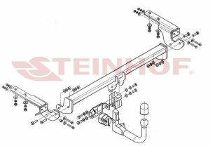 Hak holowniczy Steinhof  Citroen C4 II 2010-