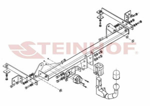 Hak holowniczy Steinhof  Fiat 500L 2012-2017