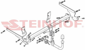Hak holowniczy Steinhof  Mazda 3 Sedan 2013-