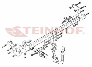 Hak holowniczy Steinhof  Peugeot 208 2012-