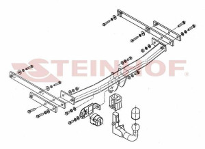 Hak holowniczy Steinhof Renault Latitude 2010-