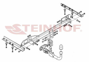 Hak holowniczy Steinhof  Saab 9-5 2010-2012
