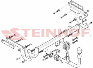 Hak holowniczy Steinhof Toyota Yaris 2014-