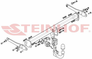 Hak holowniczy Steinhof  VW CC 2012-