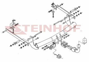 Hak holowniczy Steinhof Citroen Jumpy II 2007-