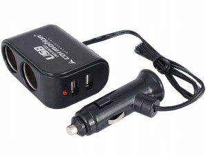 Dwójnik Rozdzielacz Na 2 Gniazda + Usb Podwójny Fv