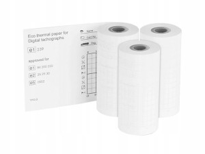 Papier do tachografu cyfrowego 3 rolki po 8 m