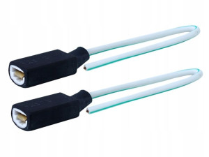 Gniazdo żarówki H1/H3 proste przewód 15cm 2 szt