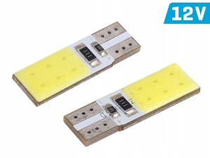 Żarówka W5W T10 12V 2x COB LED CANBUS biała 2 szt.
