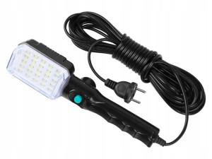 Lampa warsztatowa 25 LED z magnesem i hakiem 230V