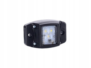 Lampa obrysowa na podstawie gumowej, biała