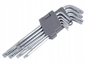 Klucze Torx Hex Gwiazdkowe Zestaw 180 Mm 9 Szt. Fv