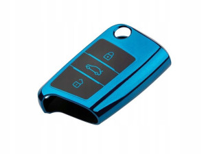 Etui na kluczyk VW Skoda Seat nowy typ niebieski