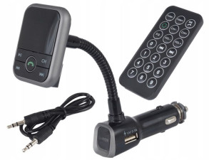 Transmiter Fm Z Bluetooth 12/24v Głośnomówiący Fm