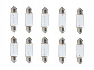 Żarówki Rurki T11 C10w 11x31mm 24v 5w 10 Szt.