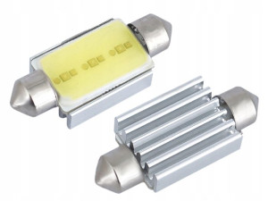 Żarówki Ledowe Canbus C5w 39mm Białe 12v 2szt Fv