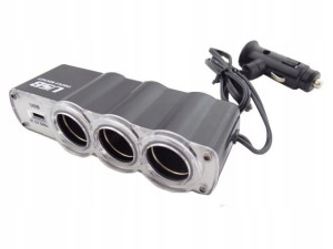 Trójnik Rozdzielacz Na 3 Gniazda + Usb Potrójny Fv