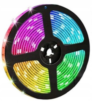 Taśma 300led Listwa Ledowa 5m Rgb Kolorowa Pilot